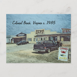 Carte Postale Plage coloniale, Virginie vers 1985