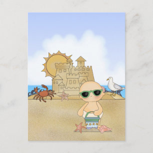Carte Postale Plage Cool Baby ~ Neutre