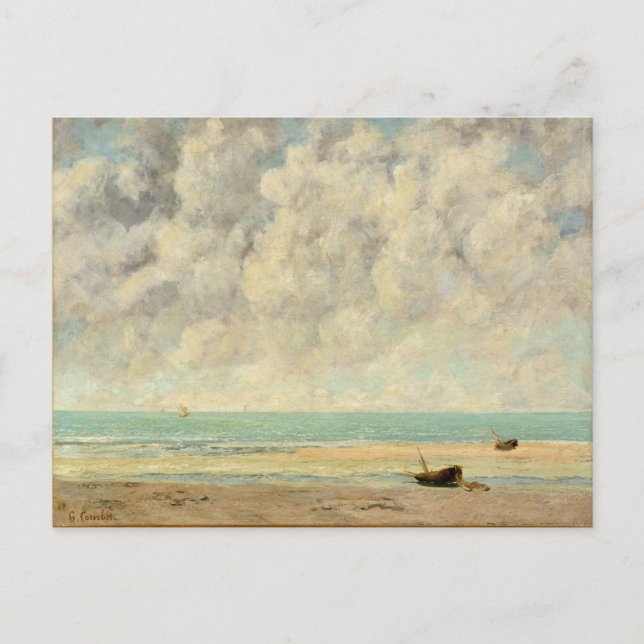 Carte Postale Plage Courbet de Courbet de mer Calme Imprimer (Devant)