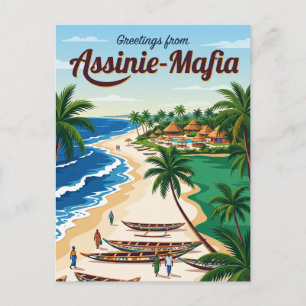 Carte Postale Plage d'Assinie-Mafia Côte d'Ivoire