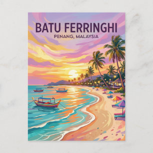 Carte Postale Plage de Batu Ferringhi Malaisie