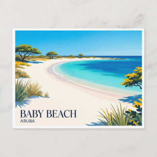 Carte Postale Plage de bébé San Nicolas Aruba