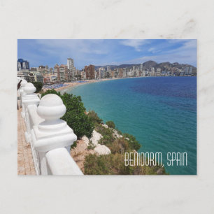 Carte Postale Plage de Benidorm Playa Levante et océan