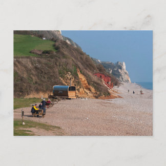 Carte Postale Plage de Branscombe au début du printemps
