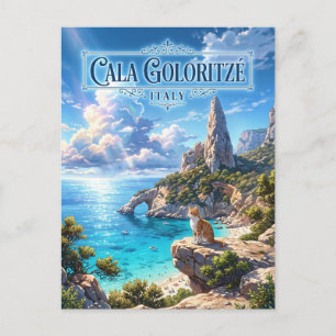 Carte Postale Plage de Cala Goloritzé, Baunei, Sardaigne, Italie