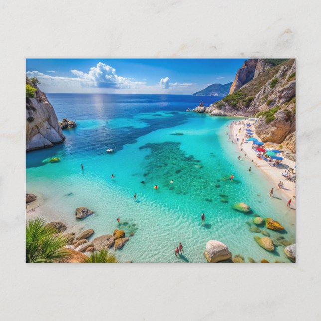 Carte Postale Plage de Cala Mariolu, Sardaigne Italie (Devant)