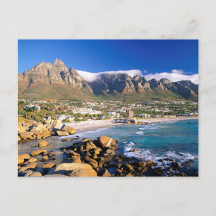 Carte Postale Plage de Camps Bay et chaîne des Twelve Apostles