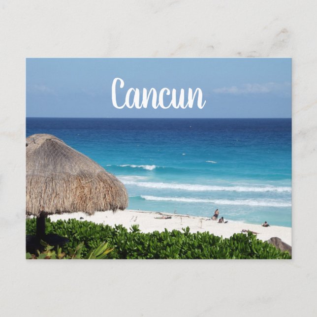 Carte Postale Plage de Cancun (Devant)
