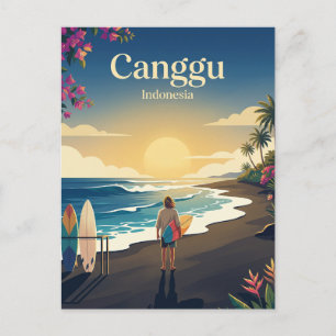 Carte Postale Plage de Canggu Indonésie