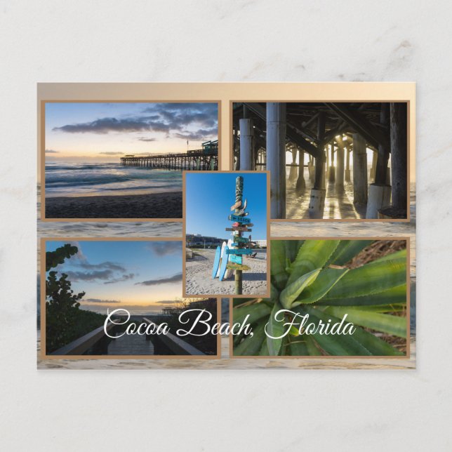 Carte Postale Plage de Cocoa Floride (Devant)