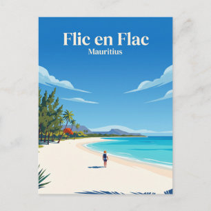 Carte Postale Plage de Flic en Flac, Maurice