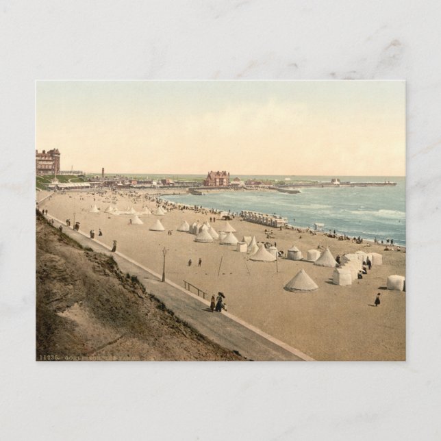 Carte Postale Plage de Gorleston, Norfolk, Angleterre (Devant)