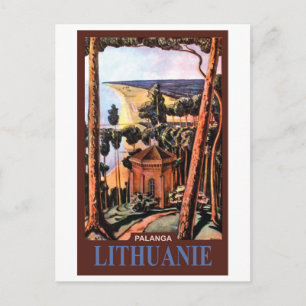 Carte Postale Plage de la ville de Palanga, Lituanie