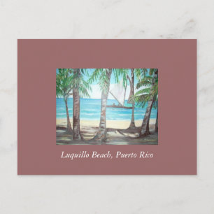 Carte Postale Plage de Luquillo, Porto Rico