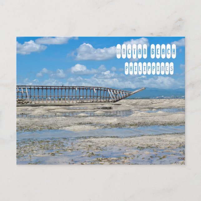 Carte Postale Plage de Mactan à Cebu Philippines (Devant)