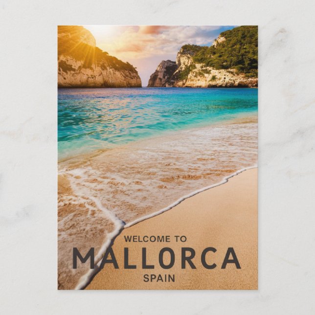 Carte Postale Plage de Mallorca, Espagne (Devant)