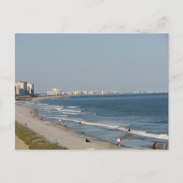 Carte Postale Plage de Myrtle Beach en Caroline du Sud (Devant)