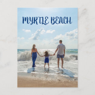 Carte Postale Plage de Myrtle Beach Souvenir Sable et Surf avec
