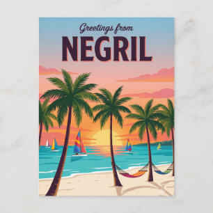Carte Postale Plage de Negril Jamaïque