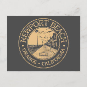 CARTE POSTALE PLAGE DE NEWPORT - ORANGE CALIFORNIE