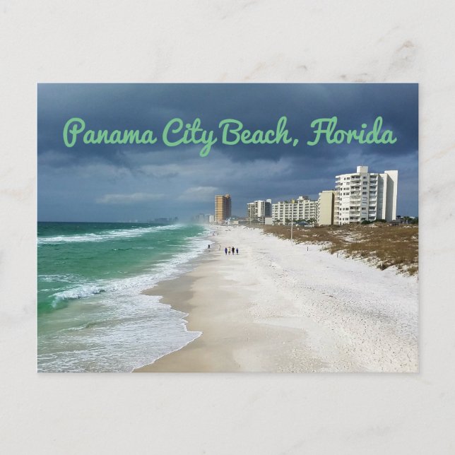 Carte Postale Plage de Panama City, Floride (Devant)