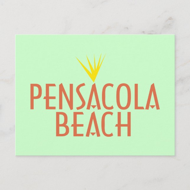 Carte Postale Plage de Pensacola (Devant)