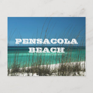 Carte Postale Plage de Pensacola, Floride ~ Côte du Golfe
