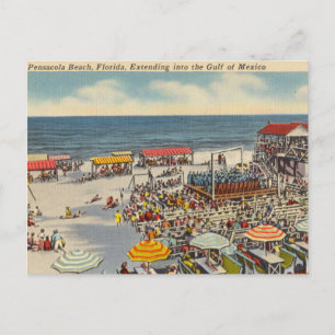 Carte Postale Plage de Pensacola, Floride, Golfe du Mexique