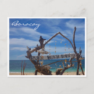 Carte Postale plage de puka bleu