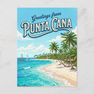 Carte Postale Plage de Punta Cana République dominicaine
