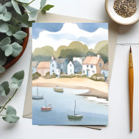 Plage de Rhode Island rivage aquarelle