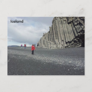 Carte Postale Plage de sable noir Reynisfjara, Islande
