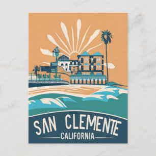 Carte Postale Plage de San Clemente, Californie