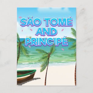 Carte Postale plage de São Tomé-et-Principe