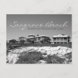 Carte Postale Plage de Seagrove - Nord-Ouest de la Floride Noir 