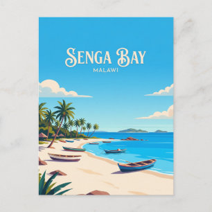Carte Postale Plage de Senga Bay Malawi