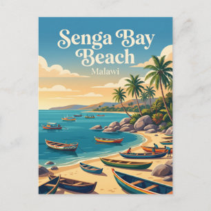 Carte Postale Plage de Senga Bay Malawi