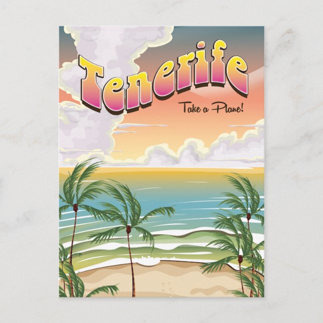 Carte Postale Plage de Tenerife (Devant)