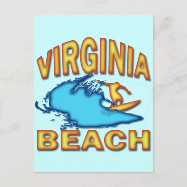 CARTE POSTALE PLAGE DE VIRGINIA (Devant)