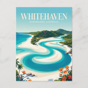 Carte Postale Plage de Whitehaven Australie