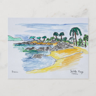 Carte Postale Plage d'Isolella, Ajaccio   Corse, France