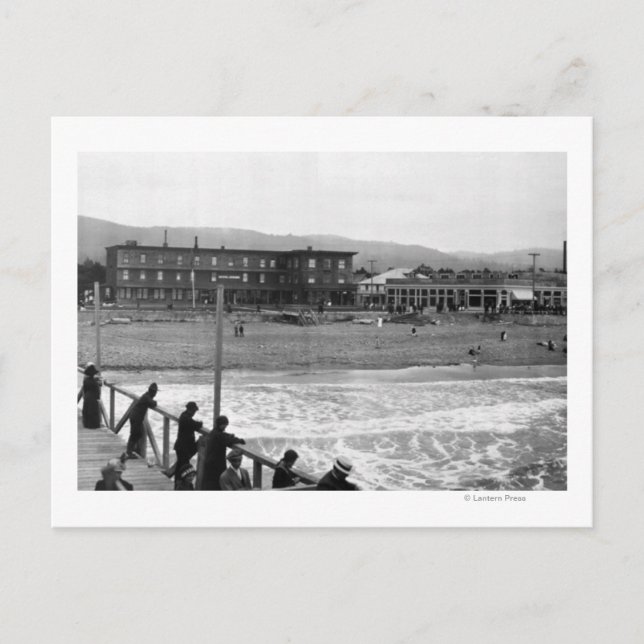 Carte Postale Plage en bord de mer, Oregon Photographie (Devant)