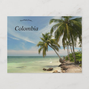 Carte Postale Plage en Colombie