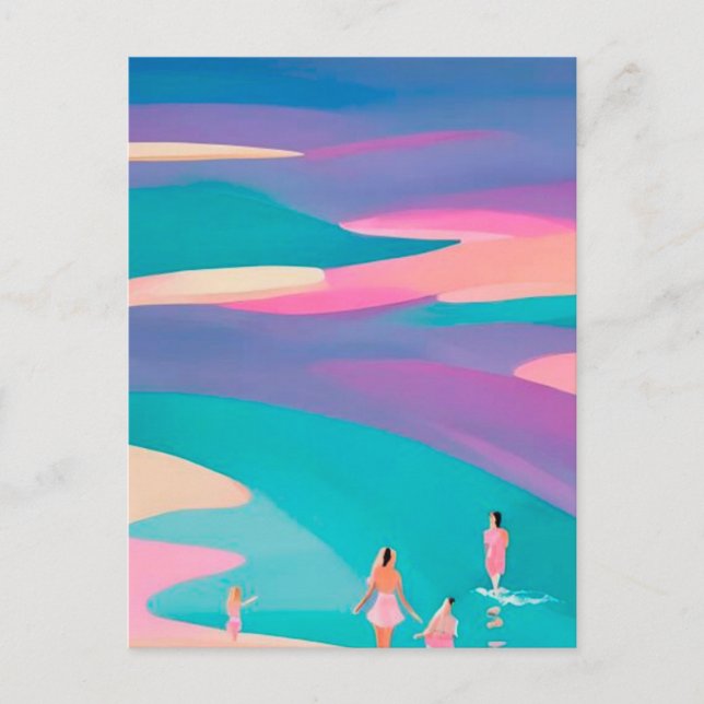 Carte Postale Plage été (Devant)