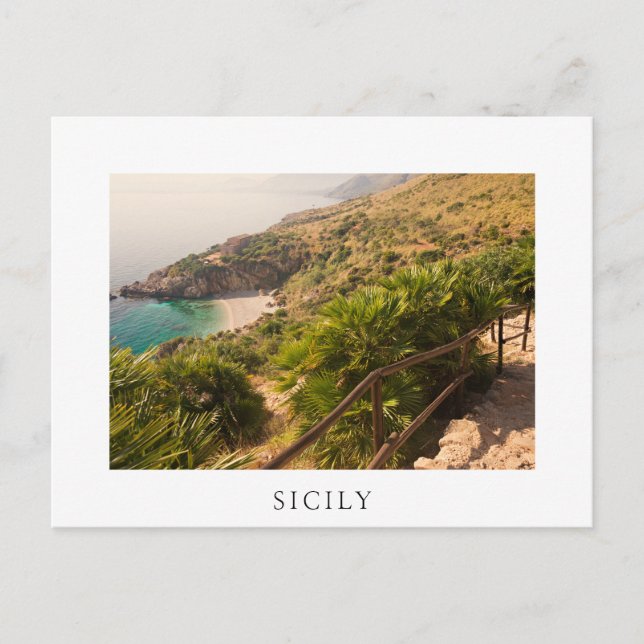 Carte Postale Plage isolée à Lo Zingaro, Sicile (Devant)