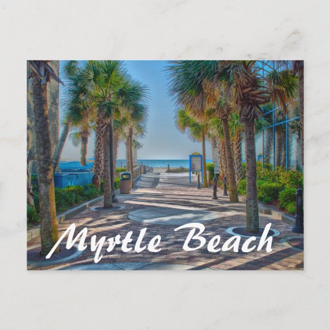 Carte Postale Plage Myrtle (Devant)