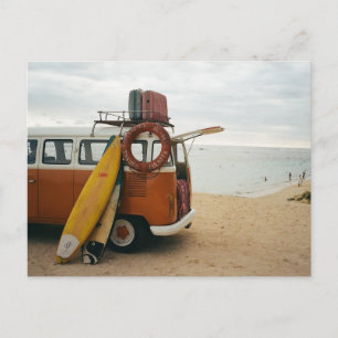 Carte Postale Plage pittoresque Art Vacances été Plage Vintage I