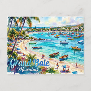Carte Postale Plage publique de Grand Baie Maurice