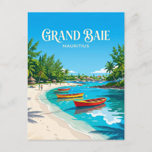 Carte Postale Plage publique de Grand Baie Maurice