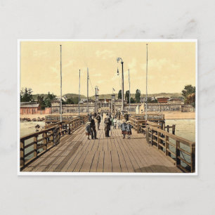 Carte Postale Plage, Zoppot, Prusse occidentale, Allemagne (c.-à
